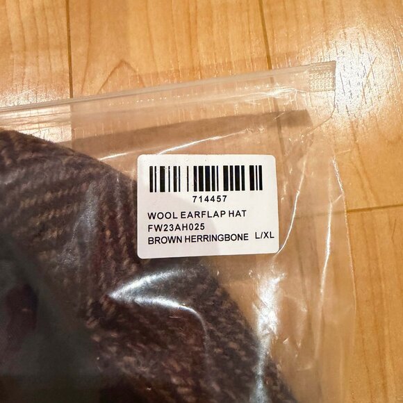 Aime Leon Dore - Wool Herringbone Earflap Hat (L/XL) - Picture 8 of 9